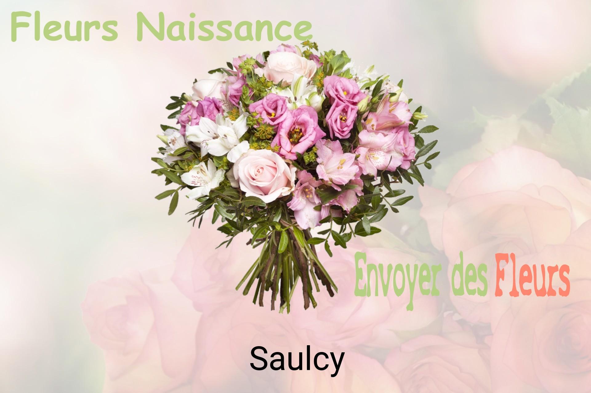 Bouquet de fleurs de naissance livré à Saulcy
